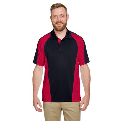 Harriton Men's Advantage Snag Protection Plus IL Colorblock Polo