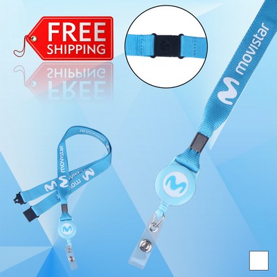 Break Away Safety Lanyard w/ Swivel Vinyl Snap Clip