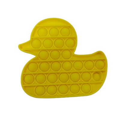 Duck Shaped Push Pop Bubble Toy