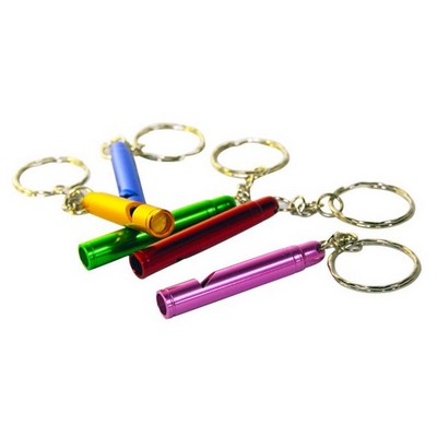 Long Bullet Whistle Keychain