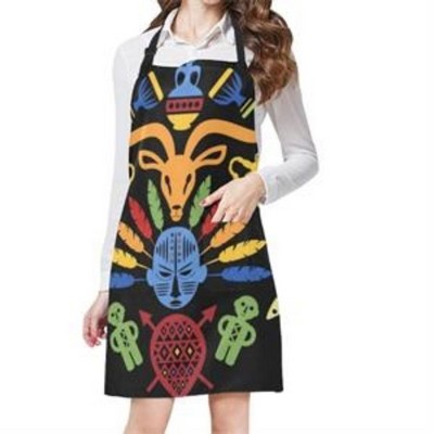 Dye Sublimation Full Length Apron w/ Adjustable Neck Strap