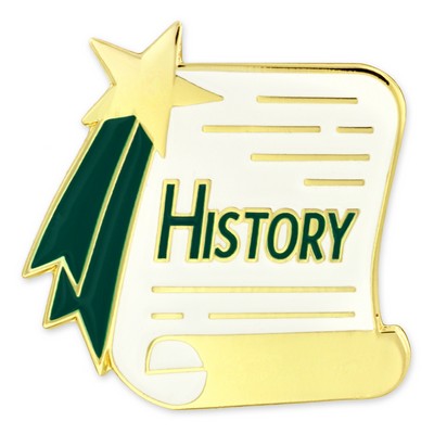 History Scroll Pin