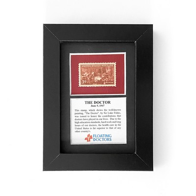 Framed Stamp Gift/Award Celebrating The Doctor