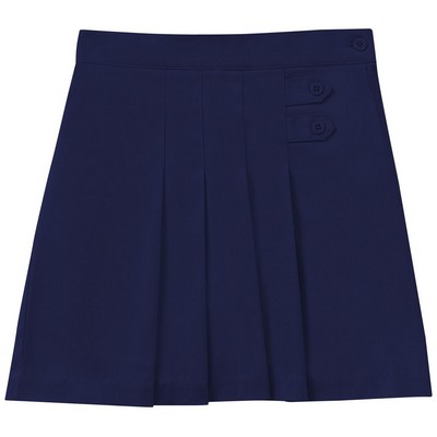 Classroom Uniforms Preschool Stretch Pleated Tab Scooter Skirt