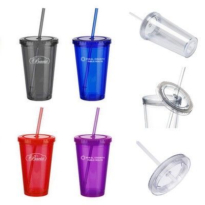 16Oz Color Double Wall Custom Tumbler