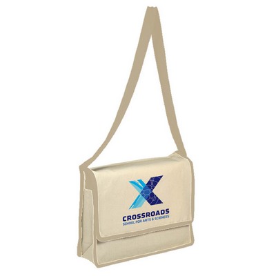 Canvas Messenger Bag - Full Color Transfer (13" x 13 x 3"")