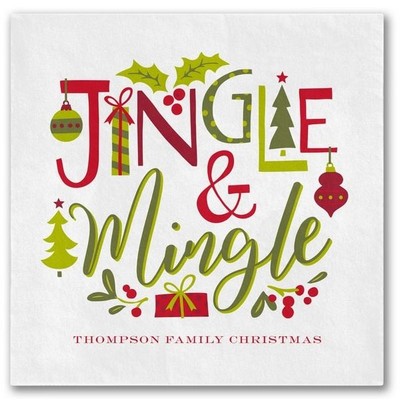 Jingle & Mingle Beverage Ooh La Color® Napkin