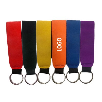 Neoprene Wristlet Strap Keychain