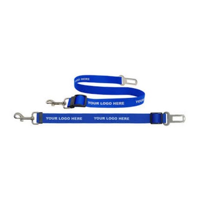 1"W x 24"L Adjustable Dog Safety Polyester Seatbelt Leash