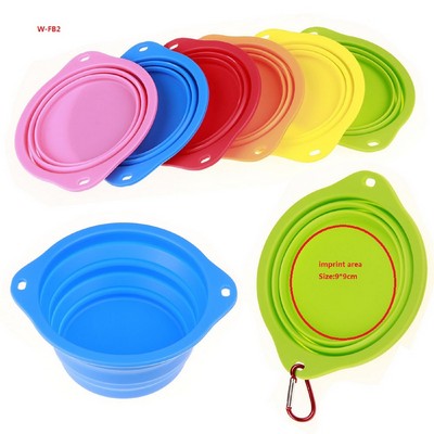 450 ML Foldable Pet Silicone Bowl