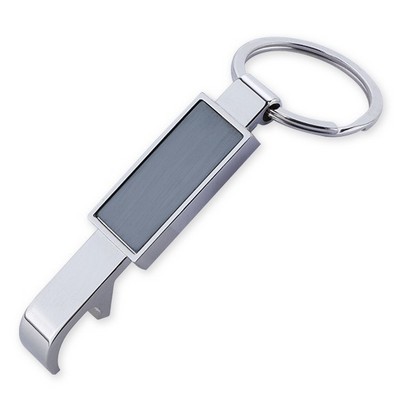 Rectangle Top Bottle Opener Keychain