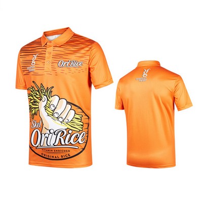 Custom Unisex Quick Dry Full Color Sublimation Polo Shirt