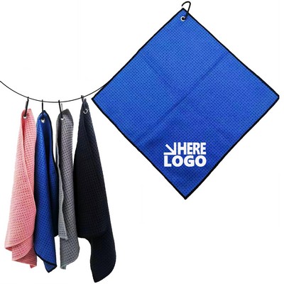 Full Color Golf Towel With Clip MOQ100