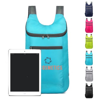 Customizable Lightweight Folding Backpack Gym Bag Foldable Day Backpack