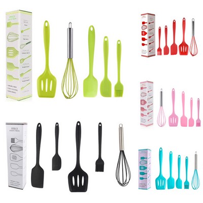 Silicone 5 Pieces Cookware Set