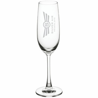 Deep Etched or Laser Engraved Acopa Covella 7.5 oz. Flute Glass