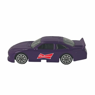 3" 1:64 Scale Nascar® Style Race Car -Purple w/ Full Logo (Both Doors -same art)