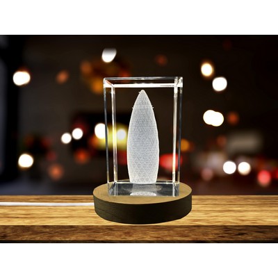 30 St Mary Axe 3D Engraved Crystal Keepsake Souvenir