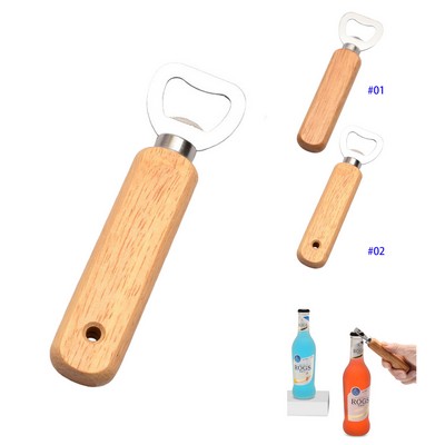 Portable Wood Handle Beer Bottle Opener