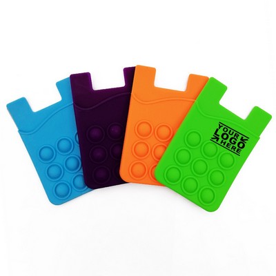 Silicone Pop Phone Wallet Holder