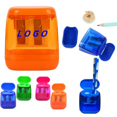 Plastic Double-hole Pencil Sharpener