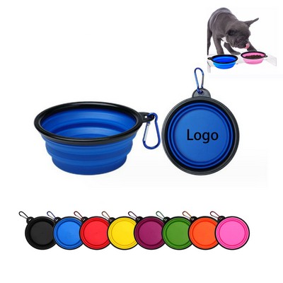 Foldable Silicone Pet Bowl With Clasp