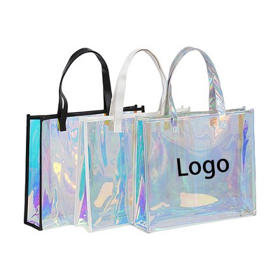 Large Capacity Laser Clear Tote Bag