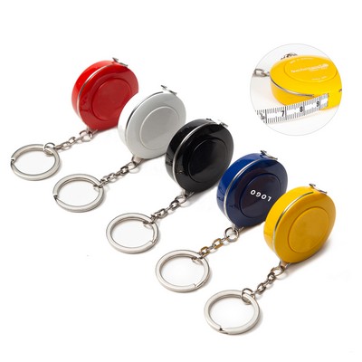 Retractable Tape Measure Keychain Portable