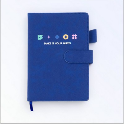 A5 Soft Vegan Leather Notebook with Magnetic Buckle