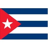 2'x3' Cuba U.N. Nylon Outdoor Flag - Style B