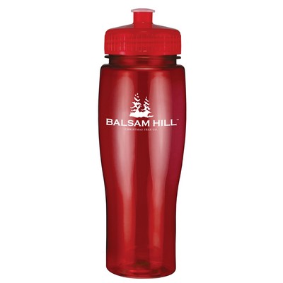 24 Oz. Translucent Contour Bottle w/ Push Pull Lid