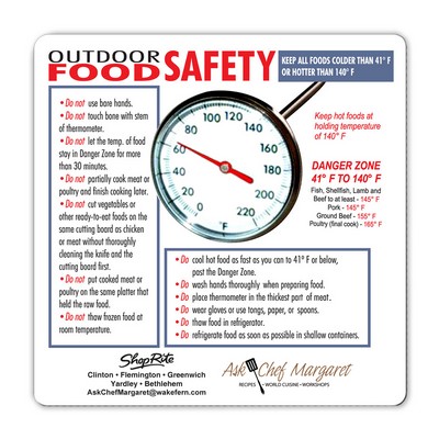 Health & Safety Laminated Outdoor Food Safety Magnet