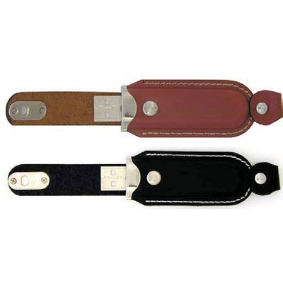 Genuine USB Leather Flash Memory Stick - 1GB