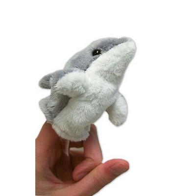 Custom Plush Dolphin Finger Puppet