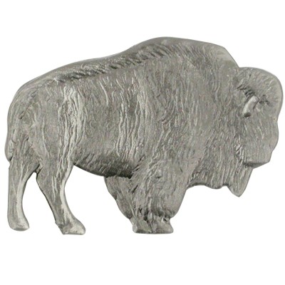 Animal Pin - Antique Silver Buffalo