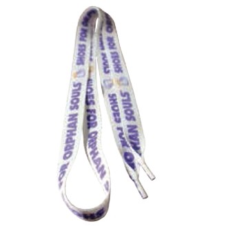 Standard Polyester Dye Sublimated 3/4"x60" Shoelaces (Pair) - Domestically Produced