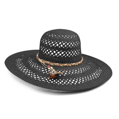 Infinity Selections Ladies' Fashion Toyo Hat - Floppy Brim