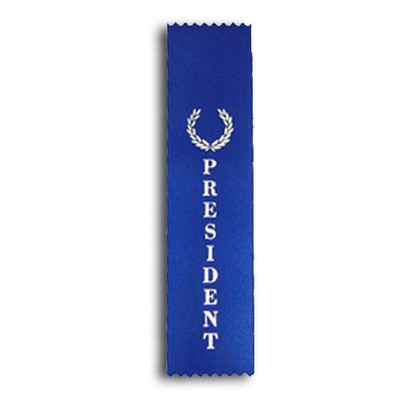 President Standard Stock Ribbon w/ Pinked Ends (2"x8")