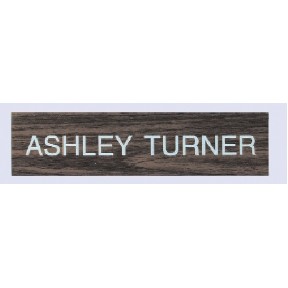 Engraved #25 Wall or Desk Sign w/Metal Base (1 Line / 2"x8")