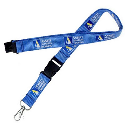 Nylon Silkscreen Lanyard - 5/8 inch