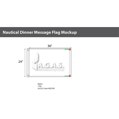 Dinner Deluxe Flags 24x36 inch