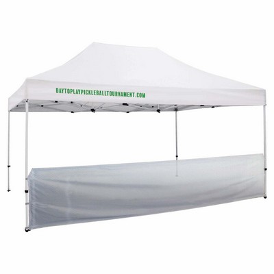 15' Premium Tent Mesh Vinyl Half Wall Kit (Unimprinted)