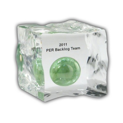 1 1/2" Cube Lucite® Embedment Award