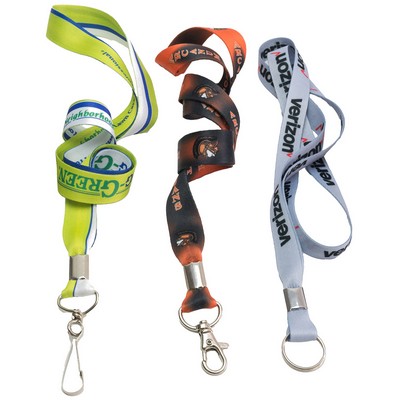 5/8" Full Color Dye Sublimation Lanyard