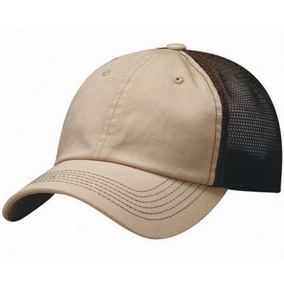 Sportsman Contrast Stitch Mesh Cap (Blank)