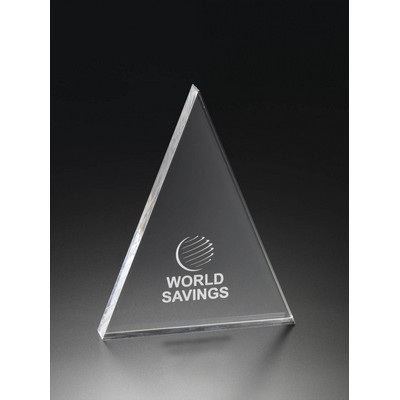 6"H Triangle Award - Clear