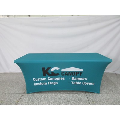 4ft. Custom Printed, STRETCH Table Cover