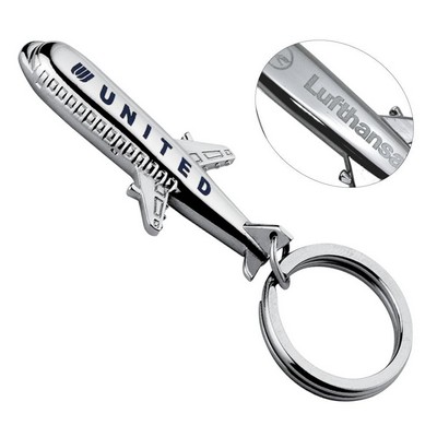 Metal Airplane Key Chain (Slim)