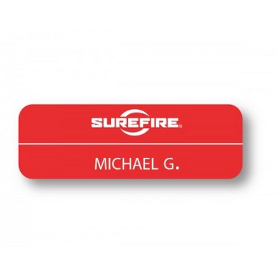 Magnet Plastic Name Badge (3"x1")