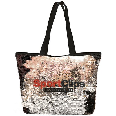 Reverse Sequin Tote Bag